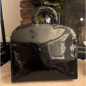 PACIFIC EXPRESS black patent high fashion Handbags